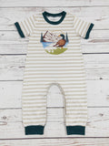 Duck Printed Baby Hunting Romper